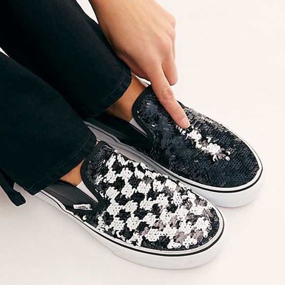flip sequin vans